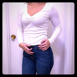 Ribbed Long Sleeve Top